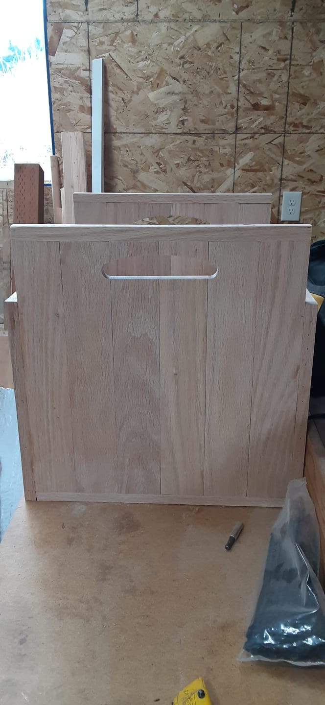Customer photo review of 11.75x7.75" 6 In 1 Grab Handle Acrylic Router Template