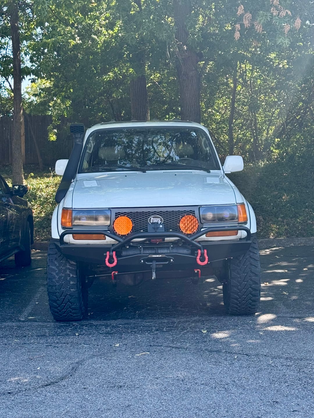 Customer photo review of GearAmerica UBER Shackles with Anti-Theft Lock (Red) | Forged Carbon Steel | 80,000 lb (40T) MBS & 20,000 lb (10T) WLL