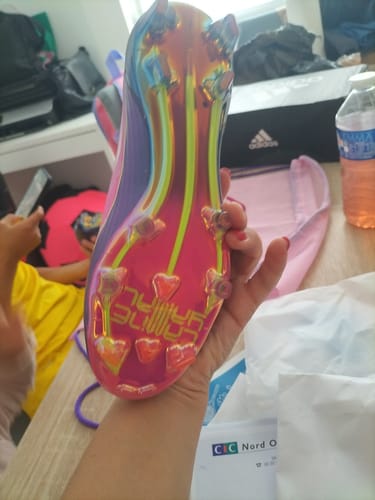 Customer photo review of F50 Laceless Lamine Yamal 2 - Violet/Rose/Jaune Fluo