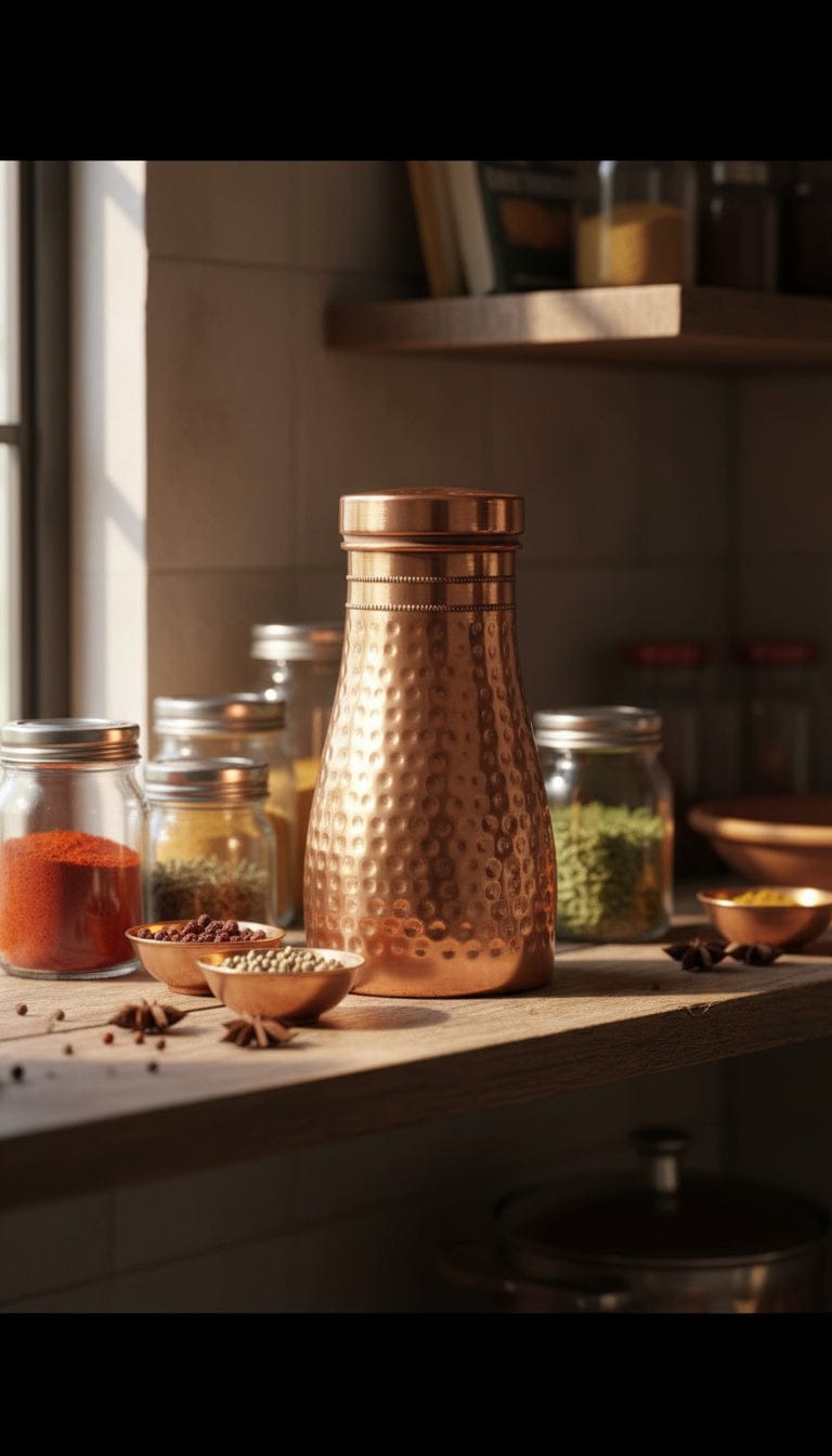 Customer photo review of Himalayan Ayurvedic Bedside Carafe