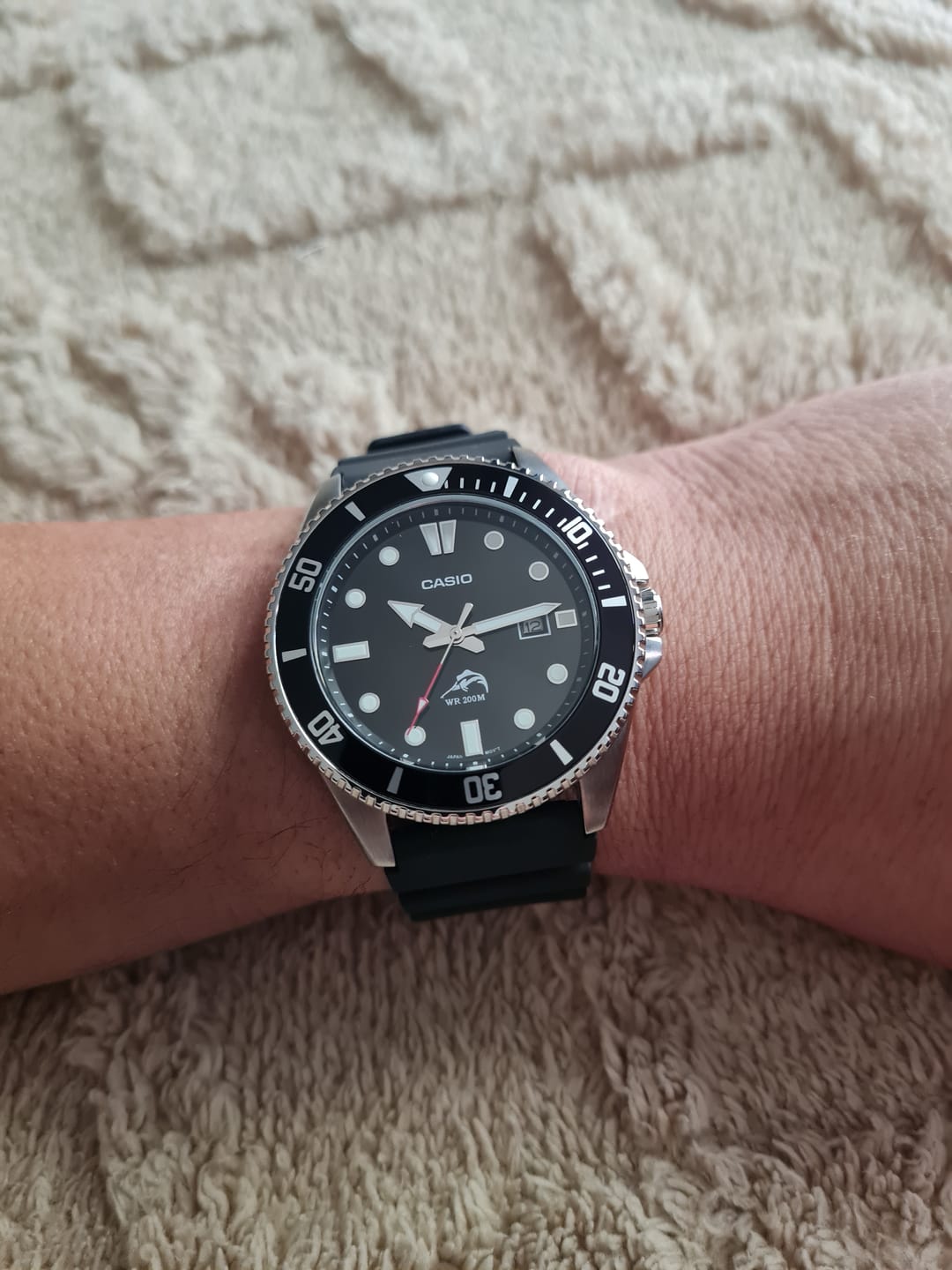 Customer photo review of Reloj Casio Submariner Marlin Duro MDV106-1AV Negro Buceo