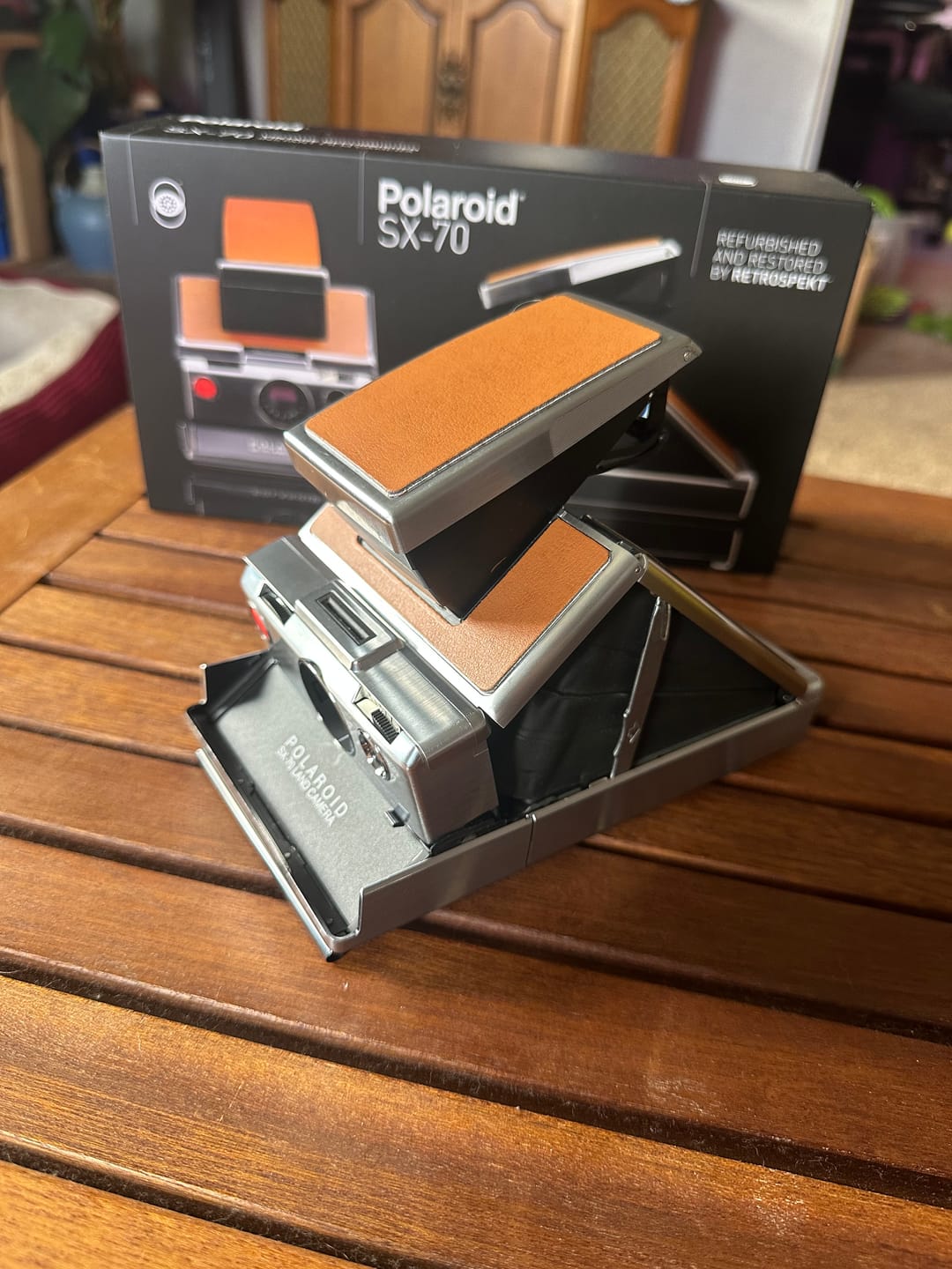Customer photo review of Polaroid SX-70 Original Chrome Instant Camera