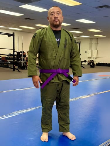 Customer photo review of Core Military Green Brazilian Jiu Jitsu Mens BJJ Gi