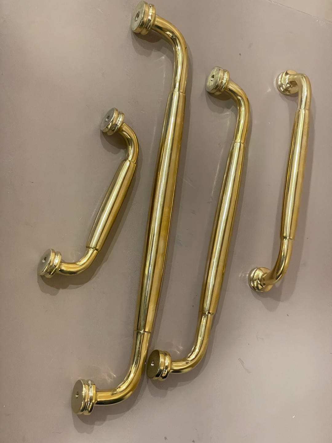 Customer photo review of Classic Cabinet Pulls - Unlacquered Brass Polished