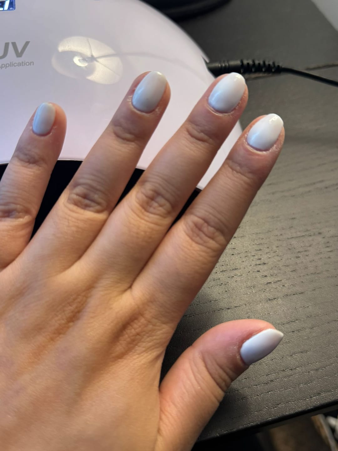 Customer photo review of Smalto Semipermanente LCI -  Bianco Latte