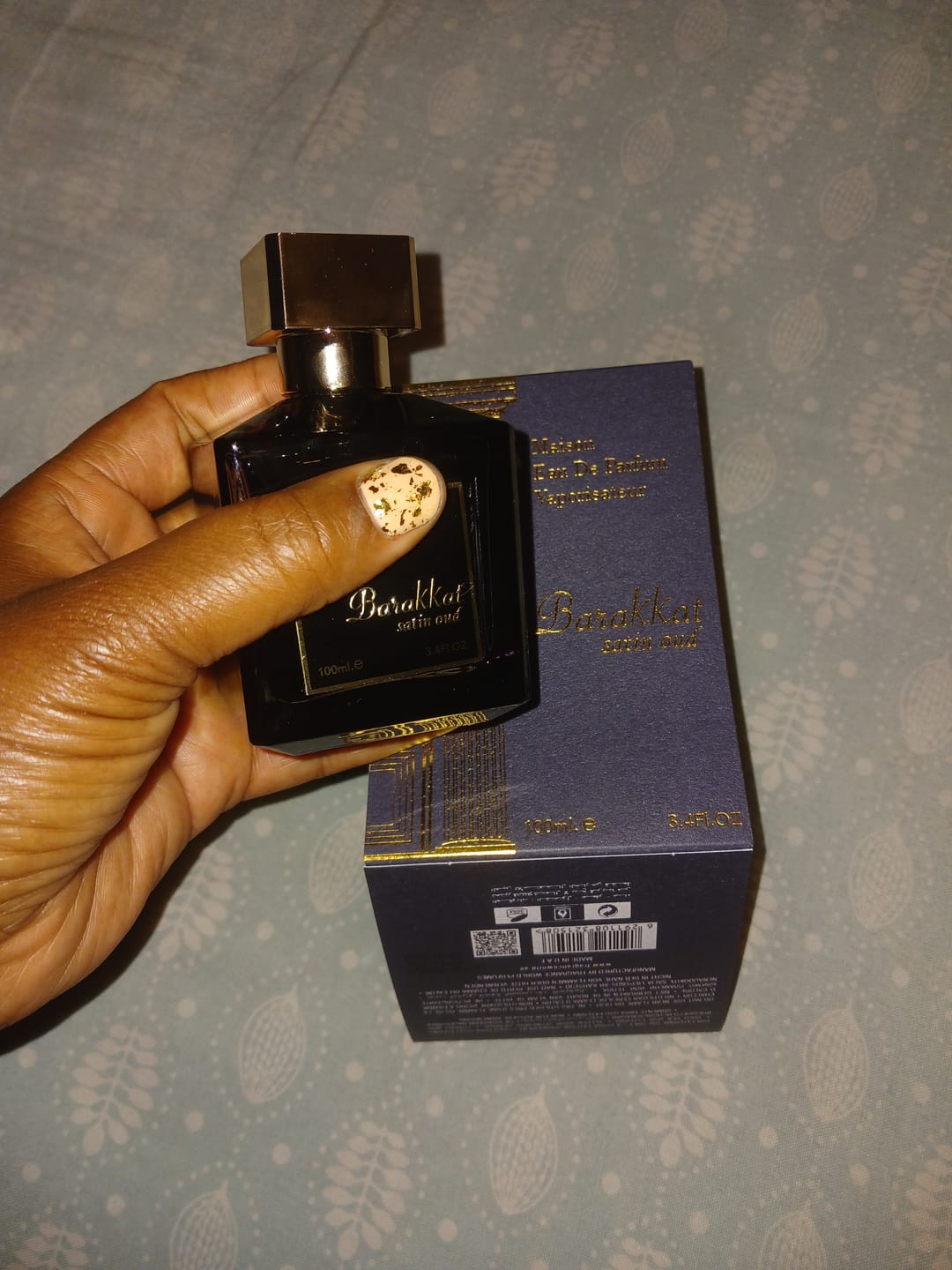Customer photo review of Barakkat Satin Oud EDP 100ml