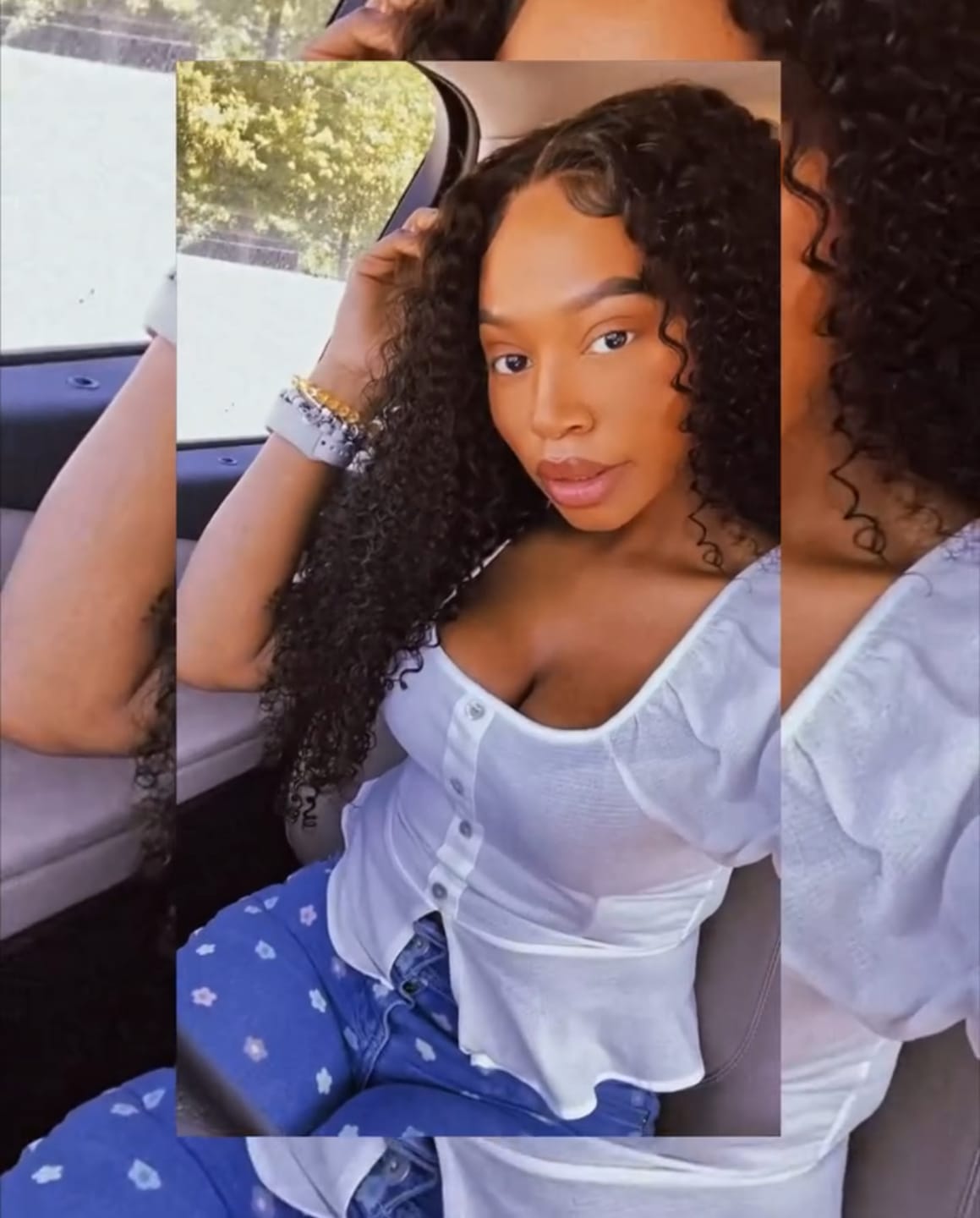 Customer photo review of Brazilian Curly Bundle