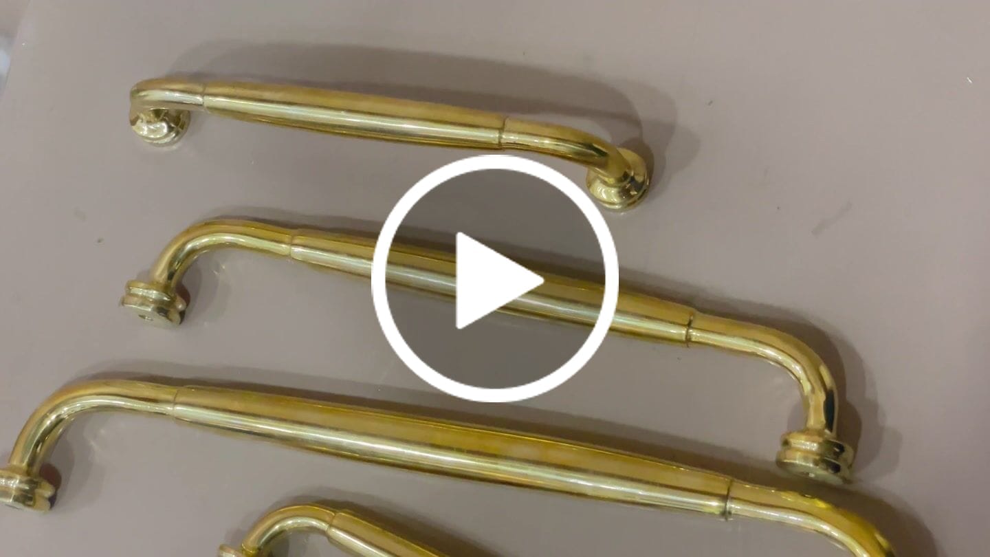 Customer video review of Classic Cabinet Pulls - Unlacquered Brass Polished