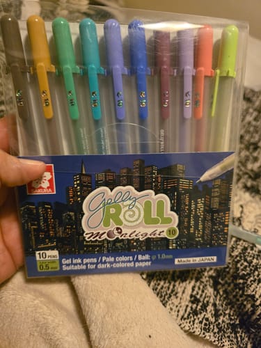 Customer photo review of Sakura Gelly Roll - Set 10 Lápices Tinta Gel Moonlight
