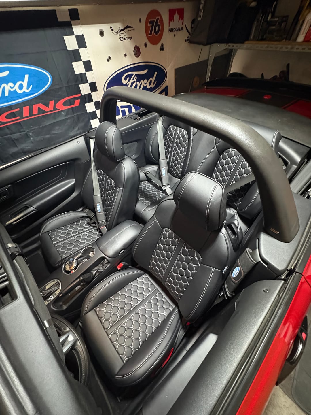 Customer photo review of 2015+ Ford Mustang Convertible Custom Seat Covers