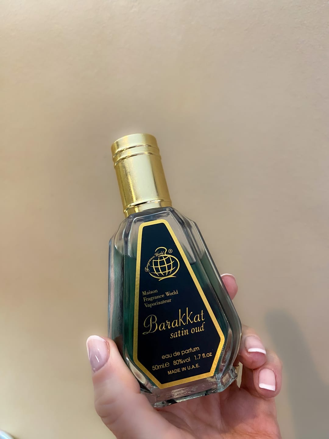 Customer photo review of Barakkat satin Oud 50ml