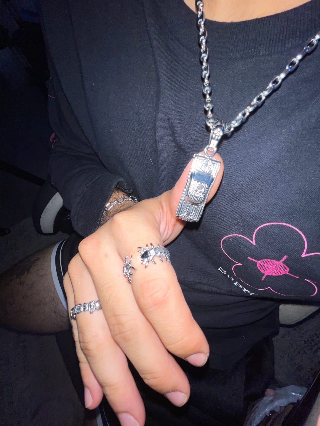 Customer photo review of LOWRIDER PENDANT