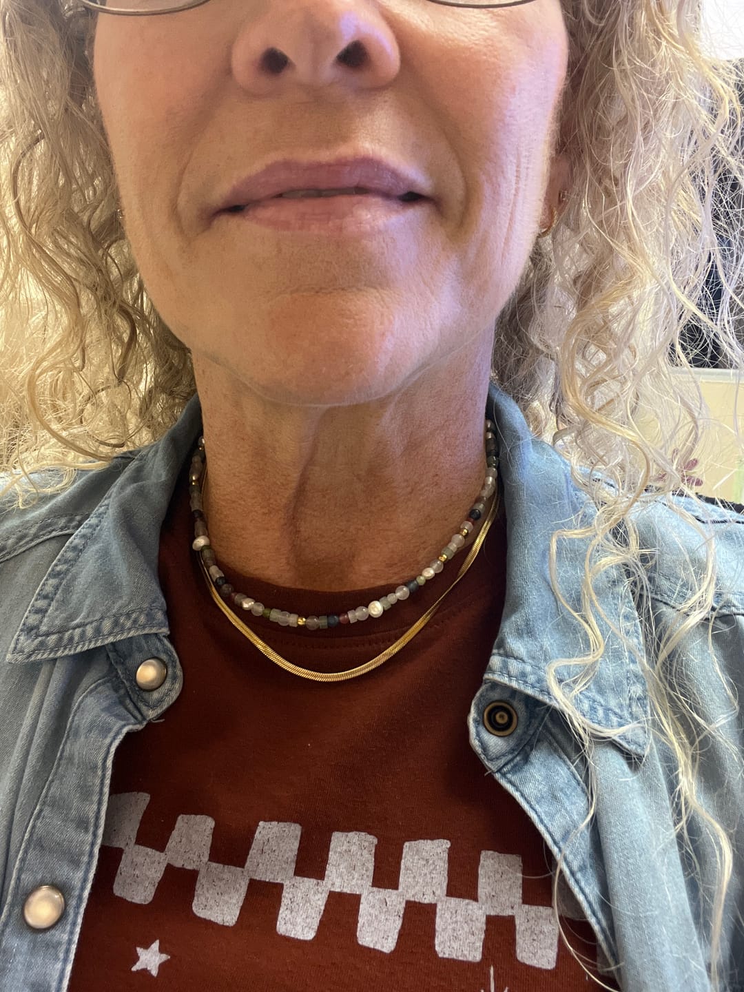 Customer photo review of Tropicana Pearl Necklace (Bundle)