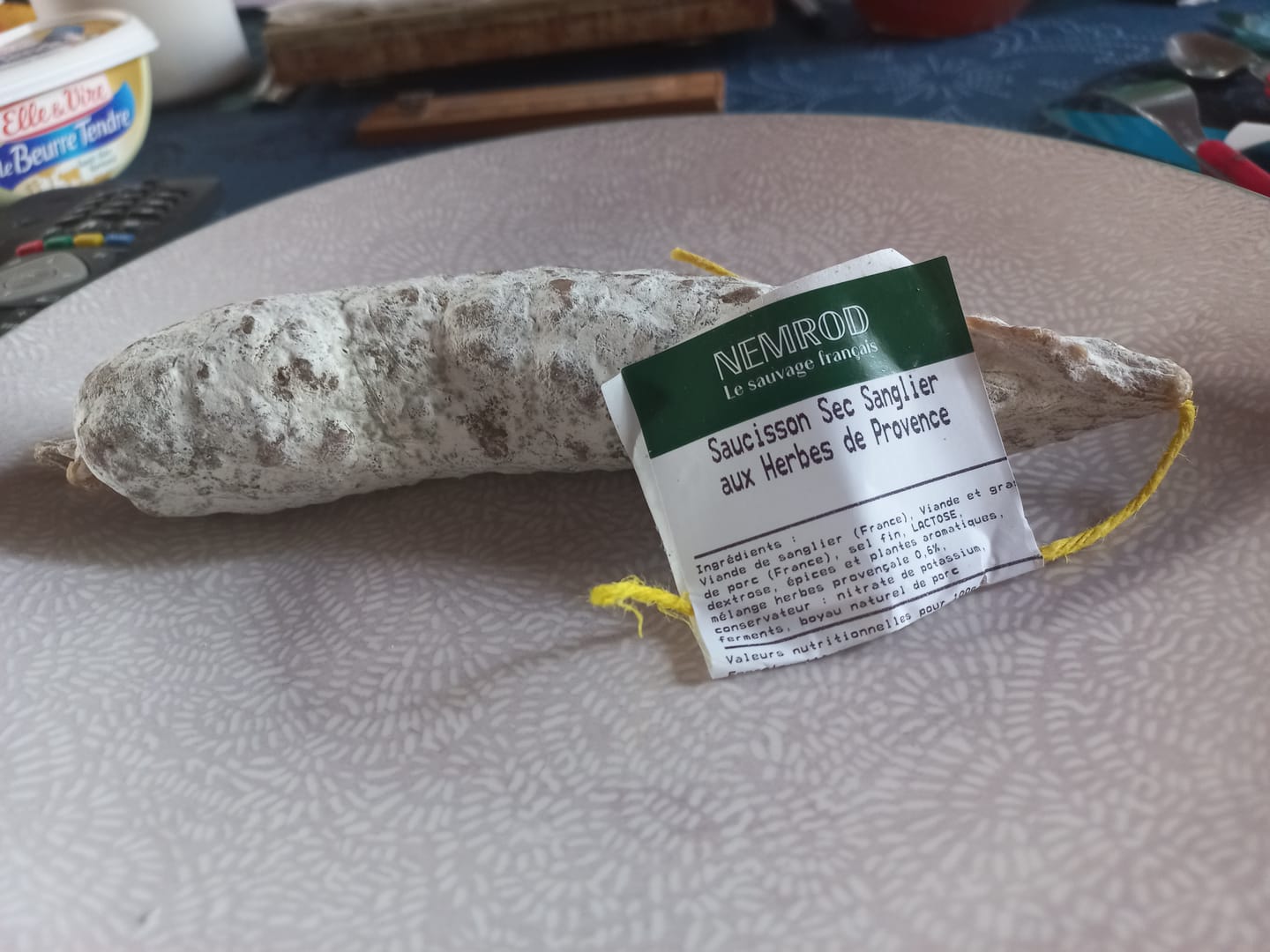 Customer photo review of Saucisson de Sanglier sauvage aux herbes - 200g