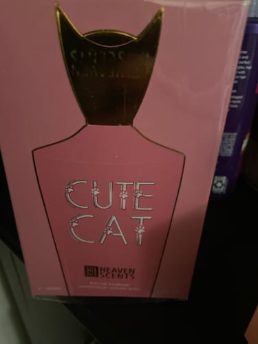 Customer photo review of Cute Cat Perfume for Unisex EAU De Parfum Spray, 3.4 Ounce (100ml)