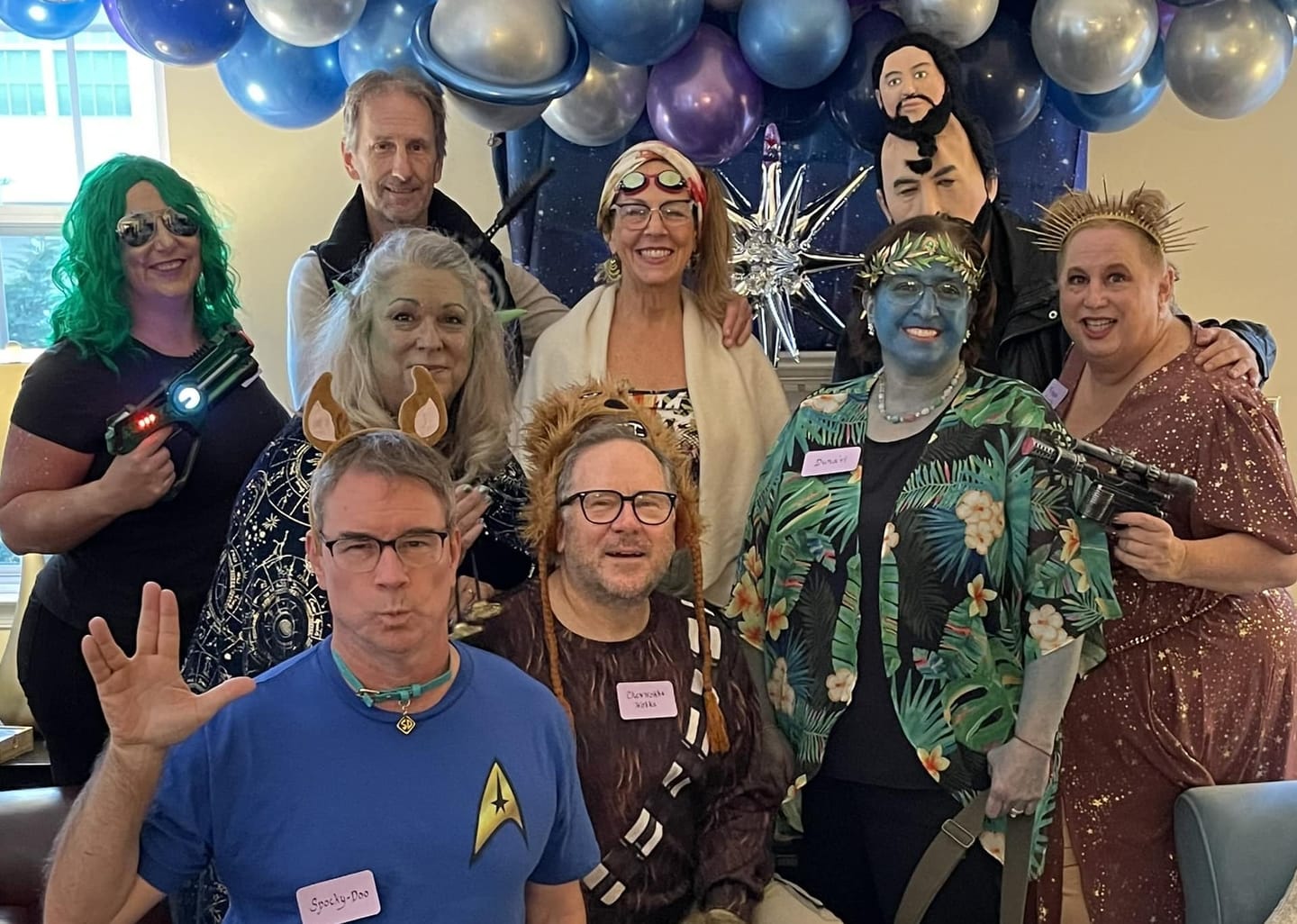 Customer photo review of Murder at the End of the Universe - Star Trek Themed Murder Mystery Game Kit