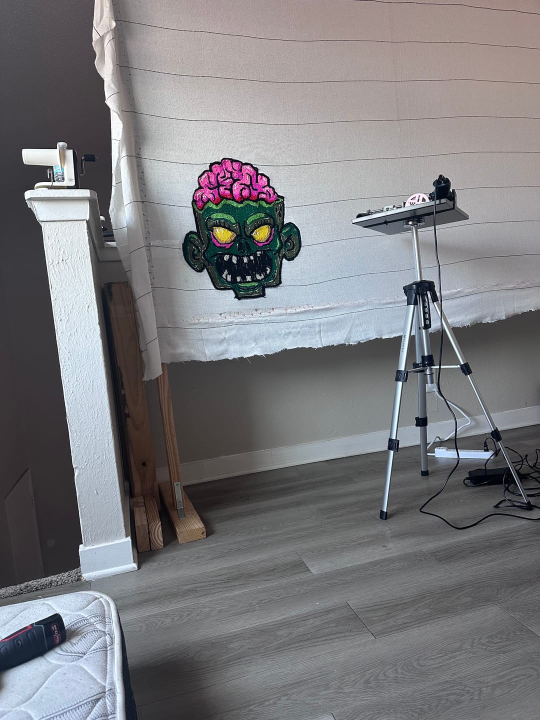 Customer photo review of Primary Tufting Cloth (Pre-Cut)