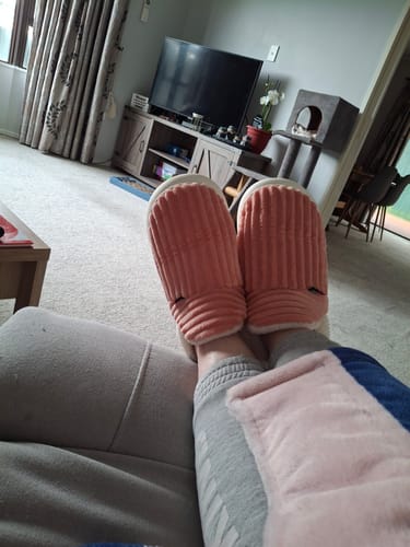 Customer photo review of Cozie Co Slippers