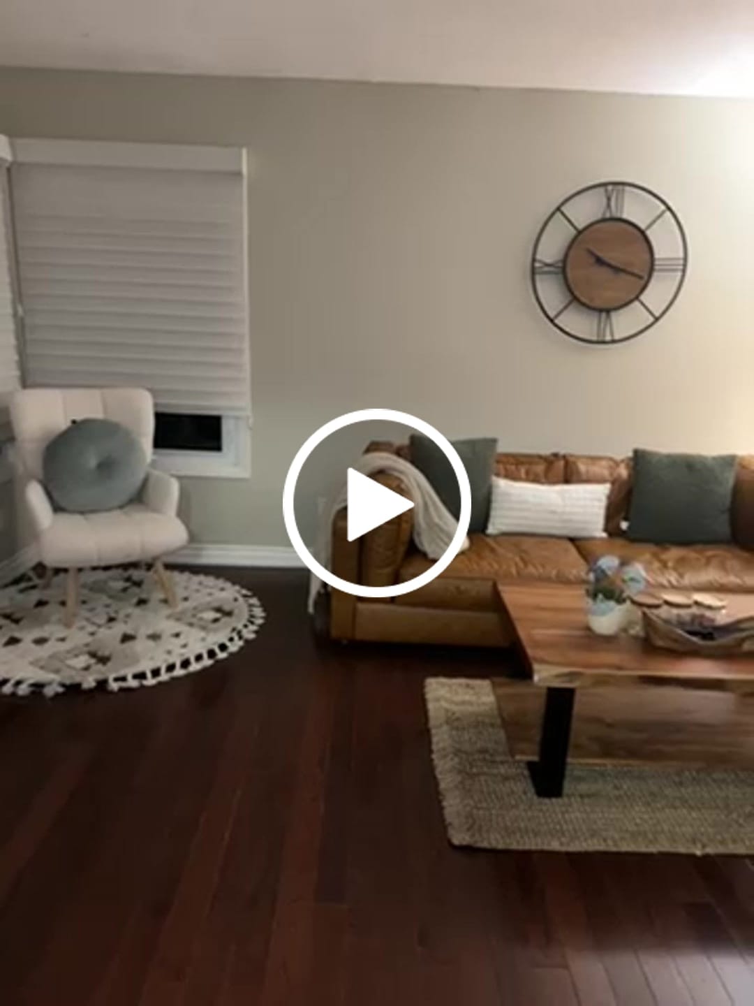 Customer video review of Eleganza Leather Cognac 3-Seater Sofa