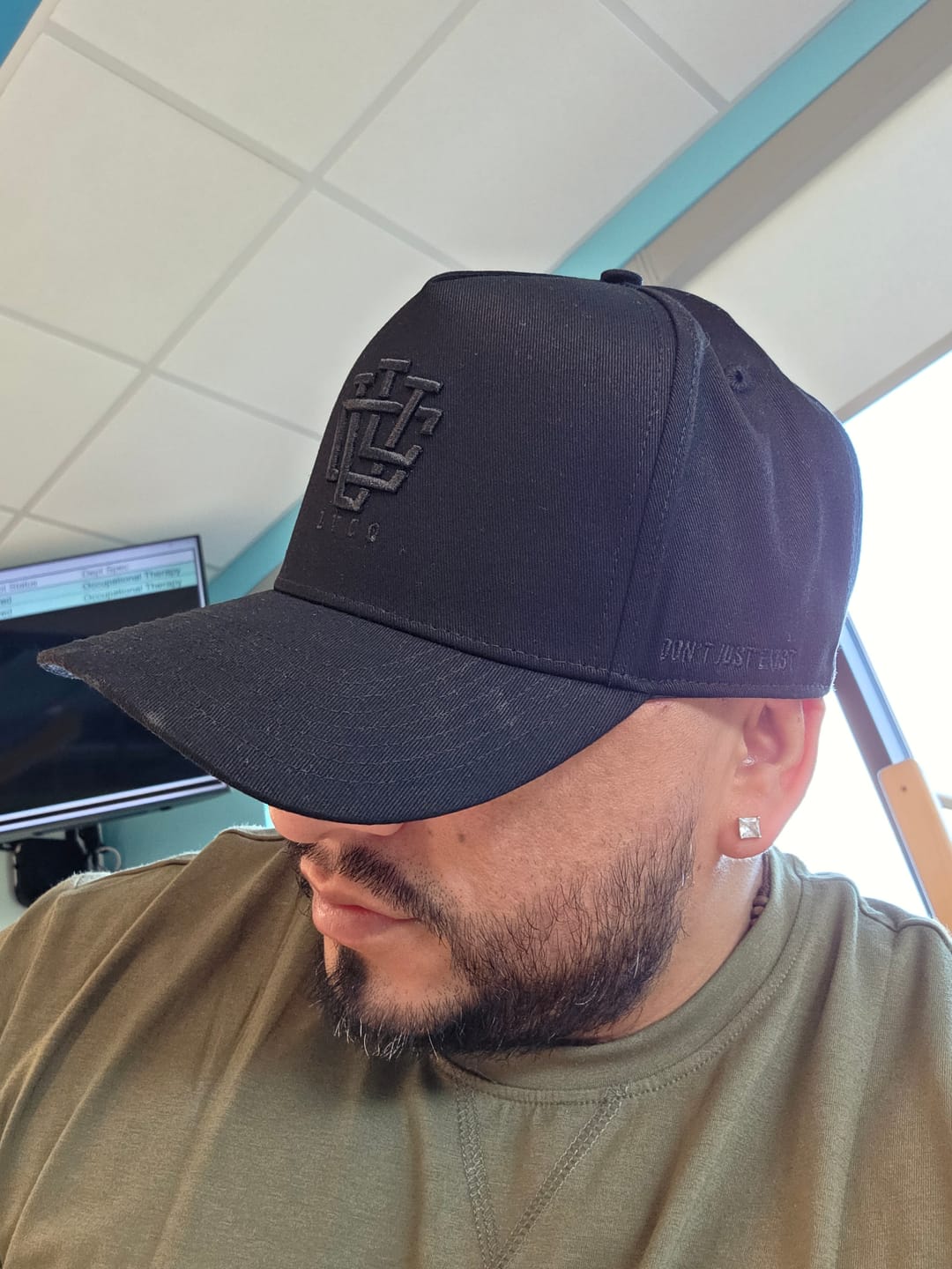 Customer photo review of ULTRA FIT MIDNIGHT RED A-Frame Snapback