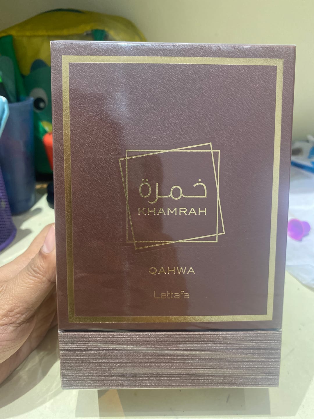 Customer photo review of Lattafa Khamrah Qahwa Eau De Parfum For Unisex