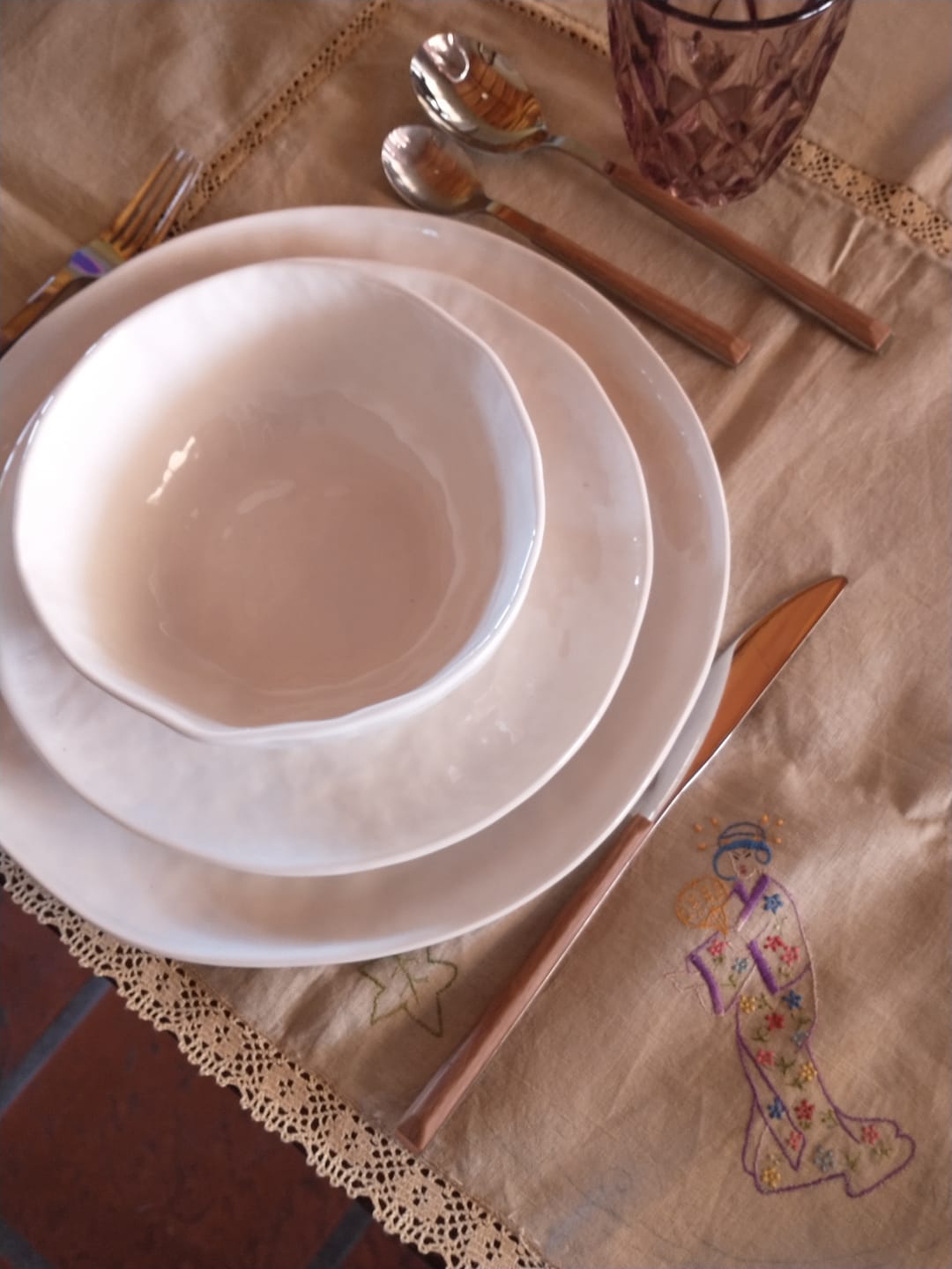 Customer photo review of Plato Playo Sakura Zen Bright White De Porcelana 26,5 Cm