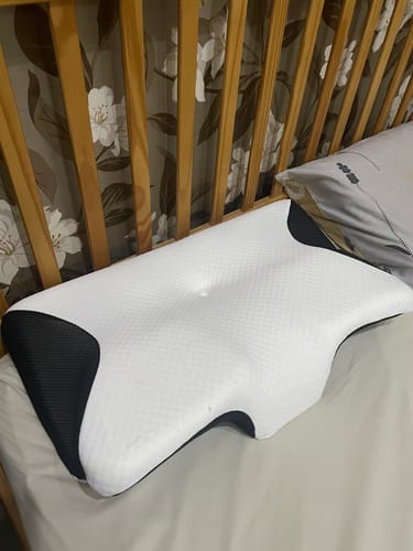 Customer photo review of The Pillow That Ends Neck Pain—While You Sleep