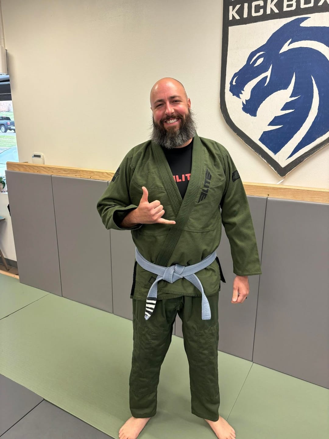 Customer photo review of Core Military Green Brazilian Jiu Jitsu Mens BJJ Gi