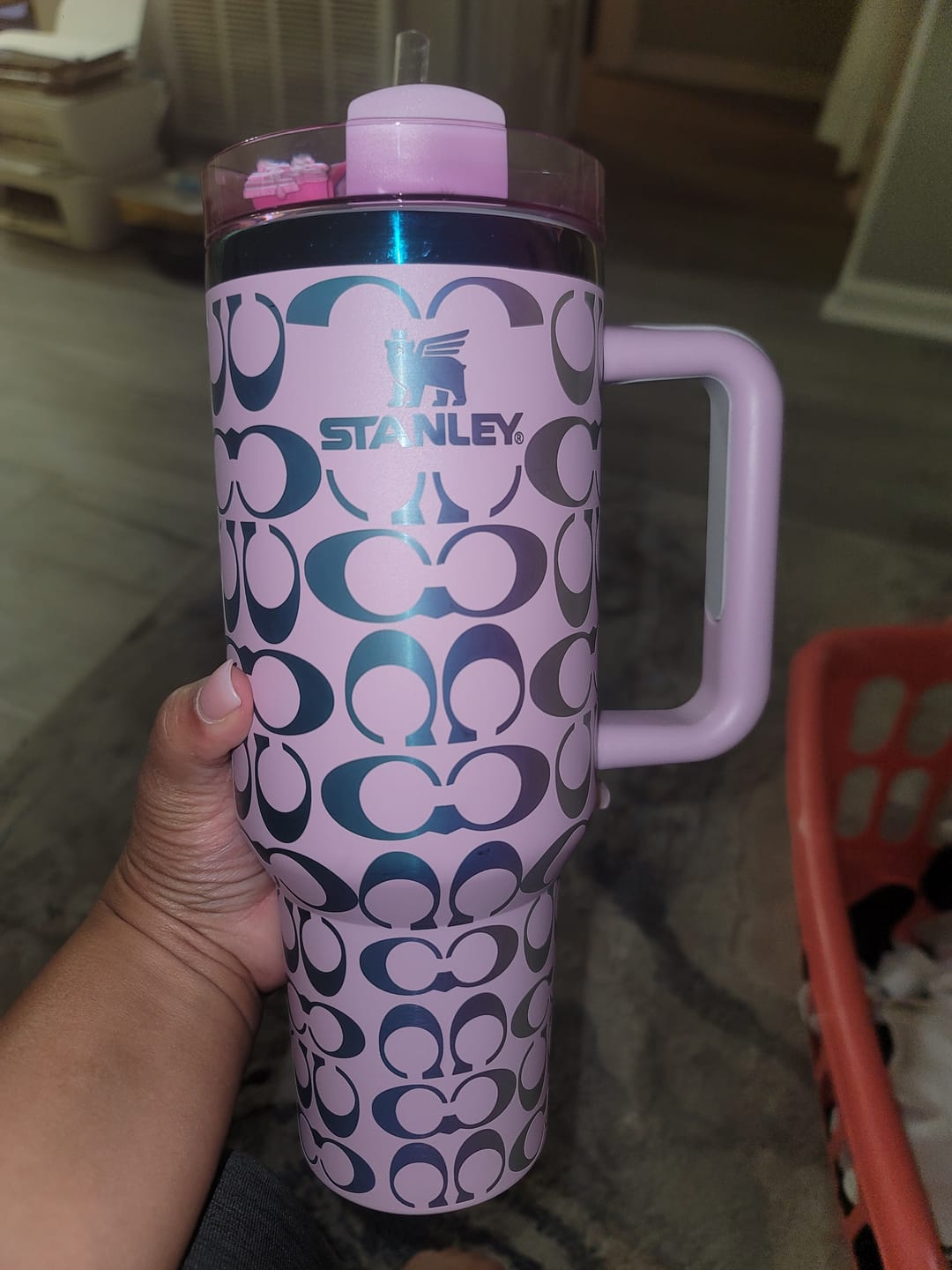 Customer photo review of Designer Holographic In-Car Insulated Cup 40OZ