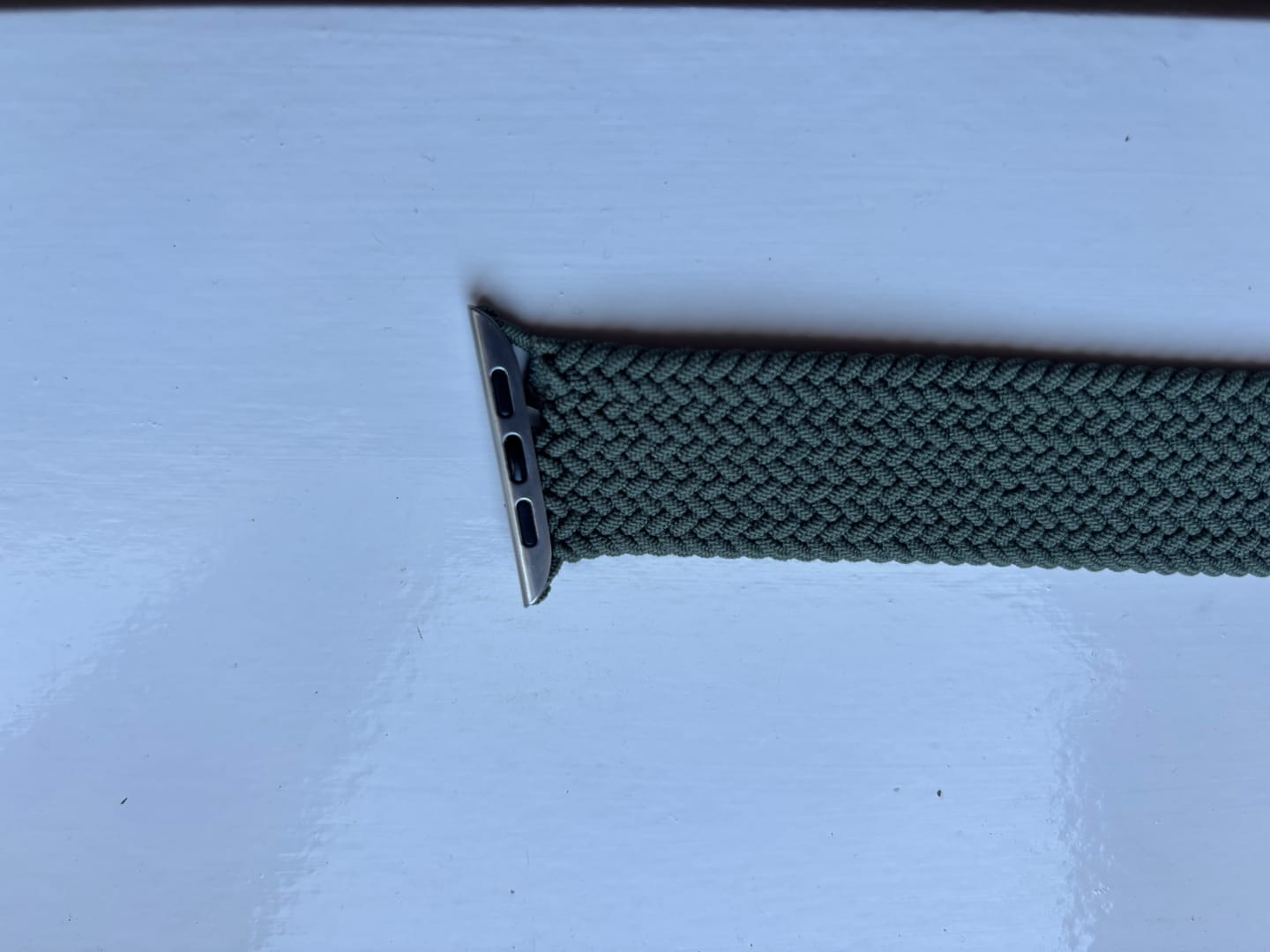 Customer photo review of Nylon Braided Solo Loop Band for Apple Watch