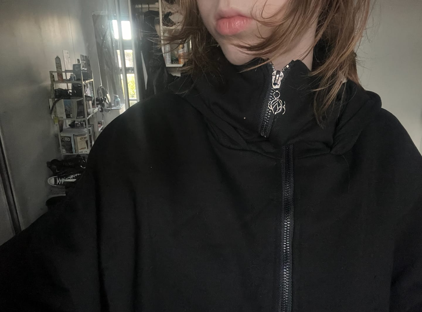 Customer photo review of 470 GSM BALACLAVA HOODIE LIMITED BLACK