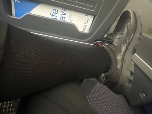 Customer photo review of Performance Eucalyptus Compression Socks