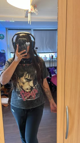 Customer photo review of Vintage Berserk Anime Graphic Tee - Guts Warrior Design | Premium Quality Shirt