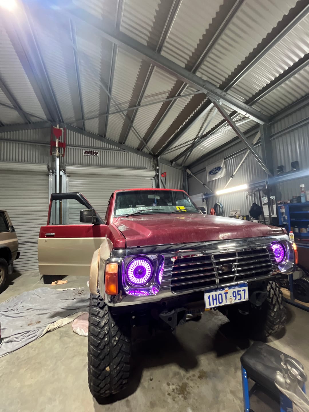 Customer photo review of 7" 'Firewheel' LED Colour Chasing Headlights