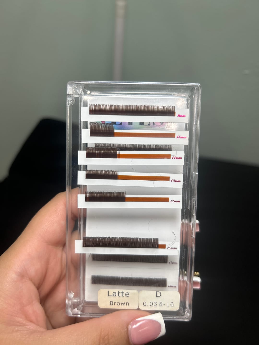 Customer photo review of Brown Color Lash 0.03/0.05mm