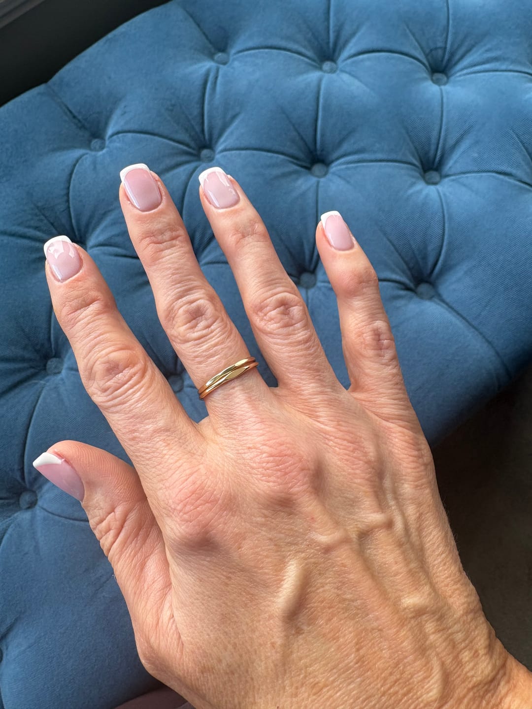 Customer photo review of 14K Gold Signet & Stacking Ring Set