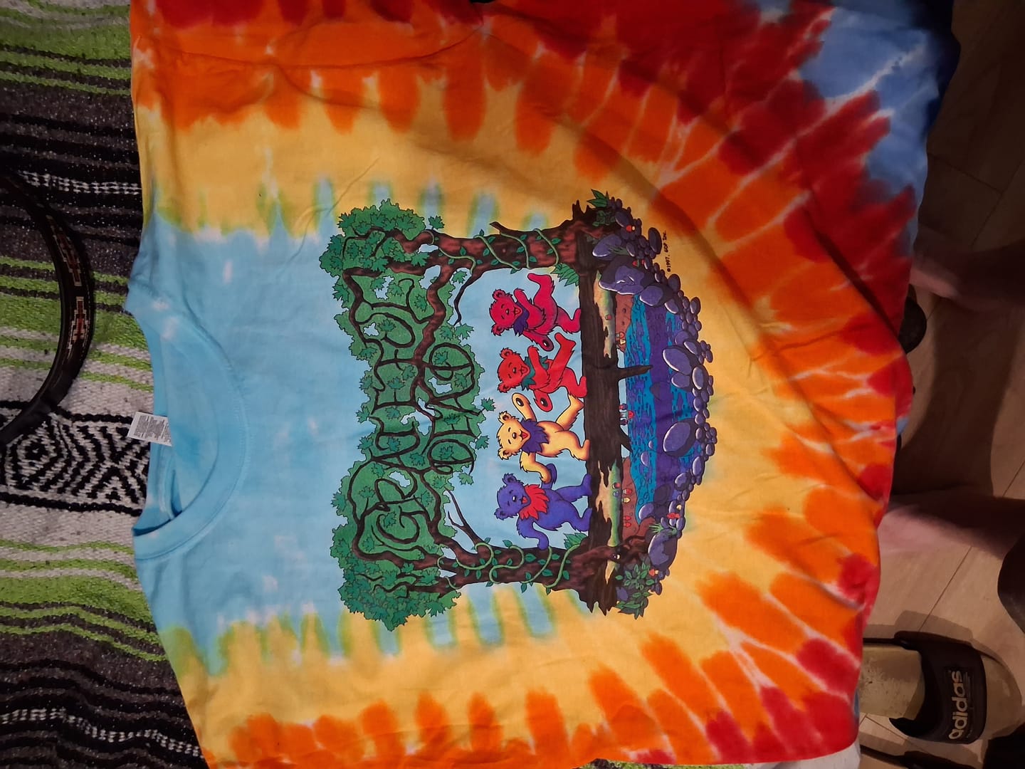 Customer photo review of Grateful Dead Wood Bears Tie Dye T Shirt