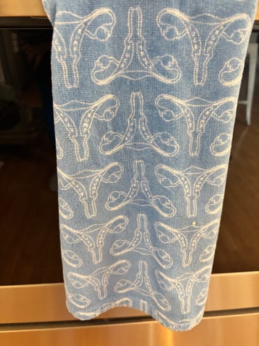 Customer photo review of Blue F*ck Trump Uterus Hand Towel