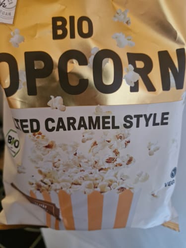 Customer photo review of Bio Popcorn Salted Caramel Style