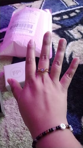 Customer photo review of Borahae Ring