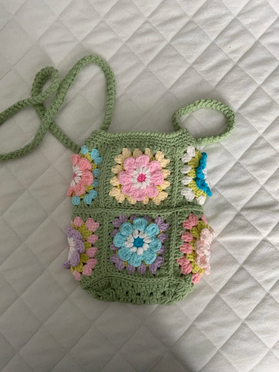 Customer photo review of Amara Crochet Crossbody Bag
