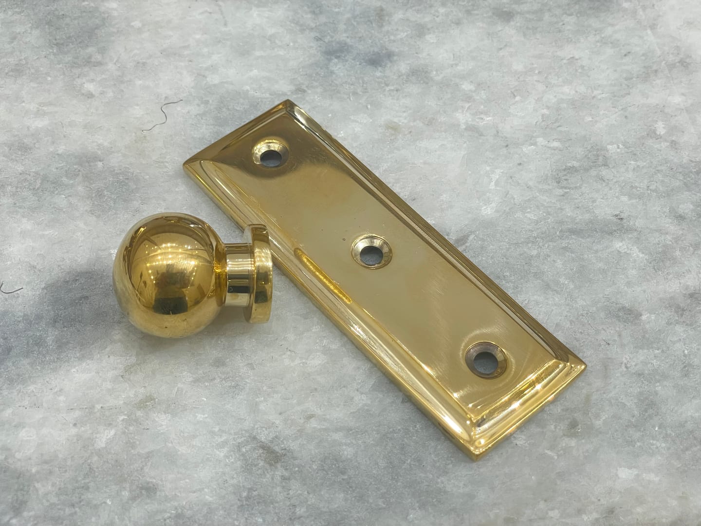 Customer photo review of Classic Cabinet Pulls - Unlacquered Brass Polished