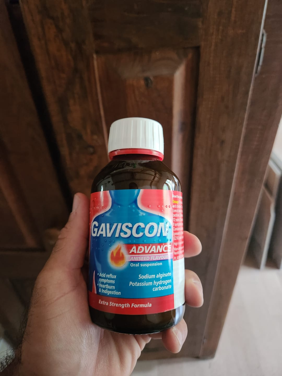 Customer photo review of Gaviscon Advance Aniseed Flavour Oral Suspension, 250ml Twin Pack