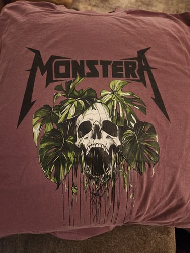 Customer photo review of Monstera Monster T-shirt