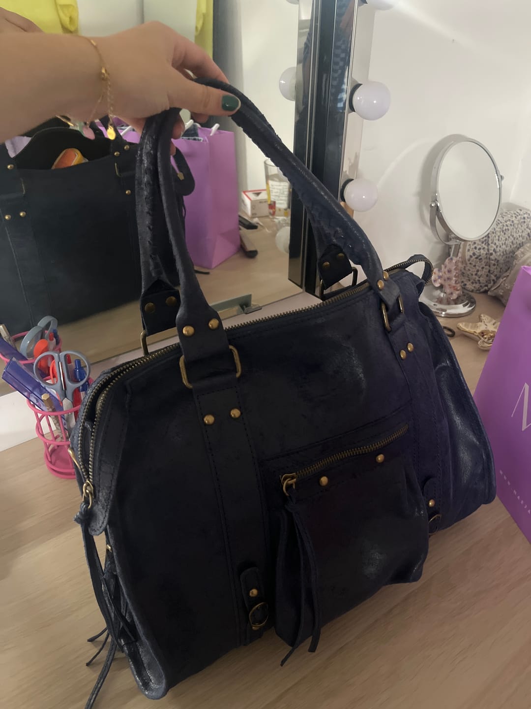 Customer photo review of It girl bag navy
