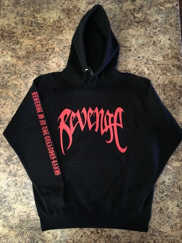 Customer photo review of XXXTentacion Revenge Hoodie