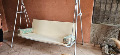 Customer photo review of Cuscino Dondolo 4 Posti Cook Sfoderabile con laccetti spessore 5 cm Universale 170x55 cm