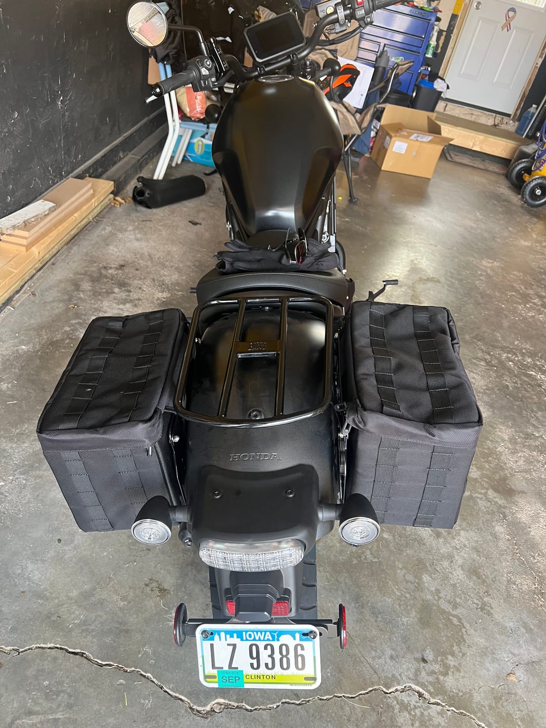 Customer photo review of 18L - Patriot Medium Honda Rebel 1100 Motorcycle Throw Over Saddlebags