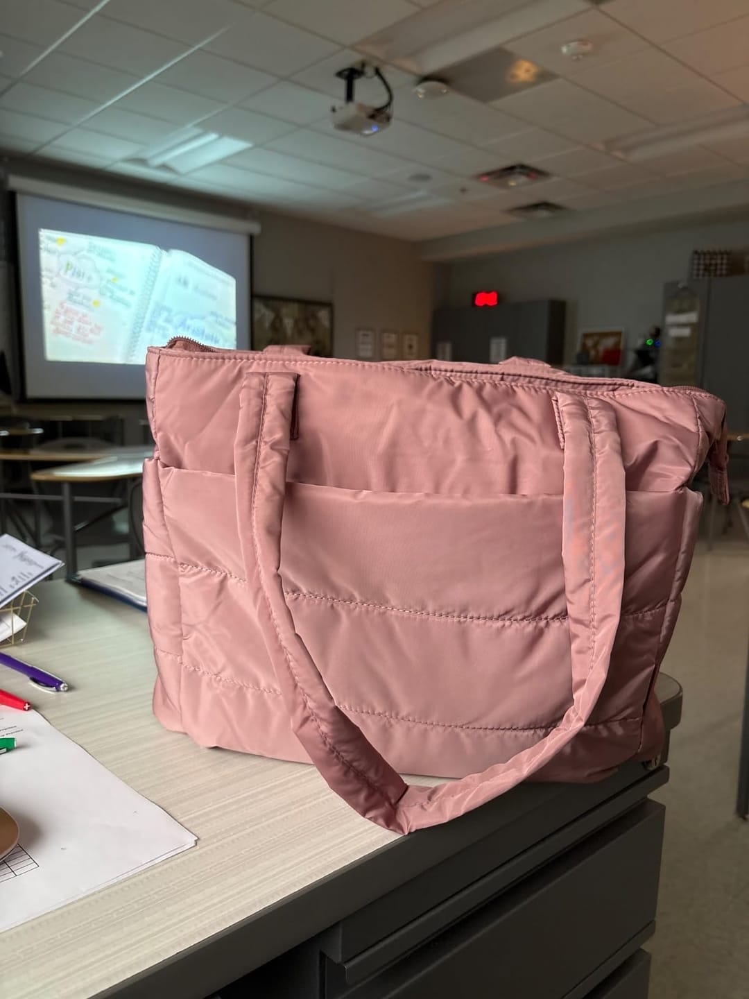 Customer photo review of The Bubble 20L Puffy 15.6" Laptop Work Tote