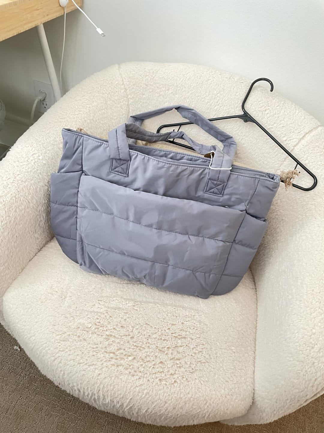Customer photo review of The Bubble 20L Puffy 15.6" Laptop Work Tote